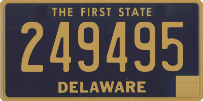 DE license plate 249495
