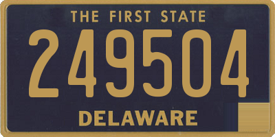 DE license plate 249504