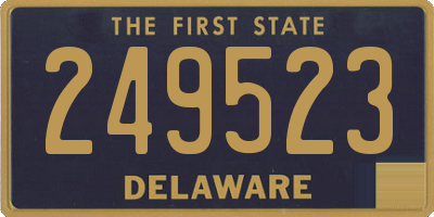 DE license plate 249523