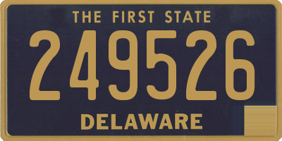 DE license plate 249526