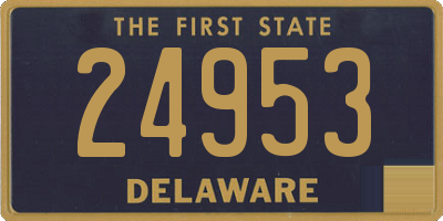 DE license plate 24953