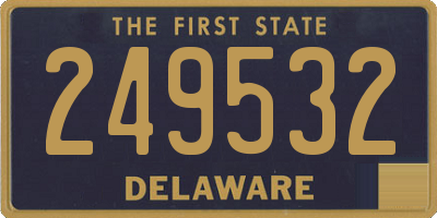 DE license plate 249532