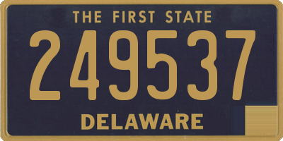 DE license plate 249537