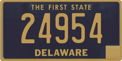 DE license plate 24954
