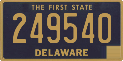 DE license plate 249540