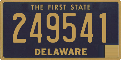 DE license plate 249541