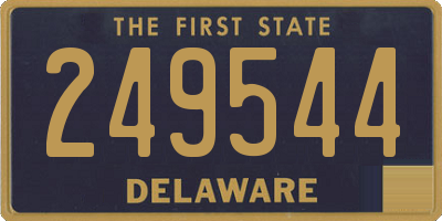 DE license plate 249544