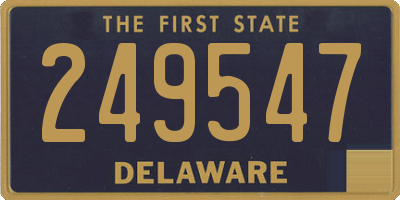 DE license plate 249547