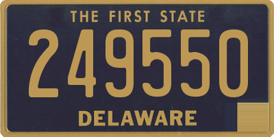 DE license plate 249550