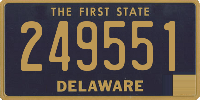 DE license plate 249551