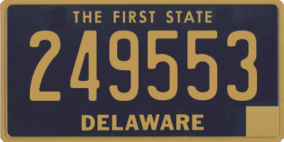 DE license plate 249553