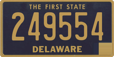 DE license plate 249554
