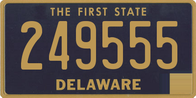 DE license plate 249555