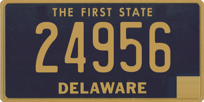 DE license plate 24956