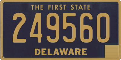 DE license plate 249560