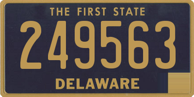 DE license plate 249563