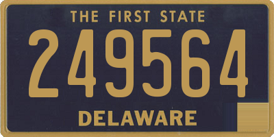 DE license plate 249564