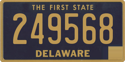 DE license plate 249568