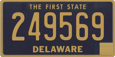 DE license plate 249569