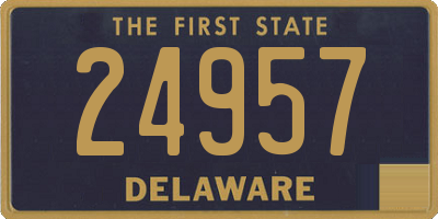 DE license plate 24957