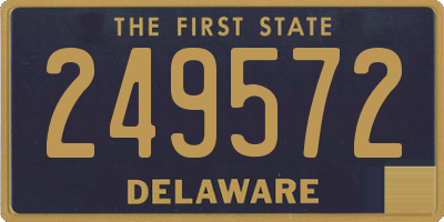 DE license plate 249572
