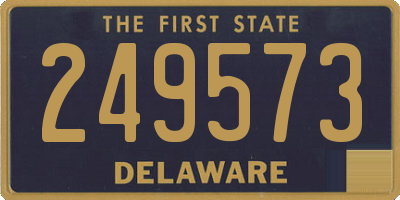 DE license plate 249573