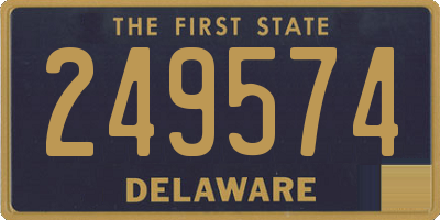 DE license plate 249574