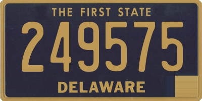 DE license plate 249575
