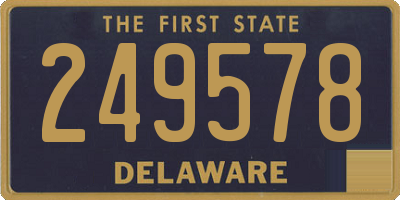 DE license plate 249578