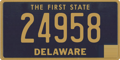 DE license plate 24958