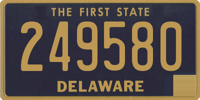 DE license plate 249580