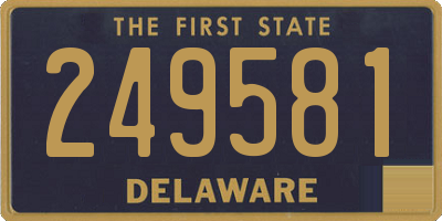 DE license plate 249581