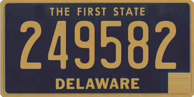 DE license plate 249582