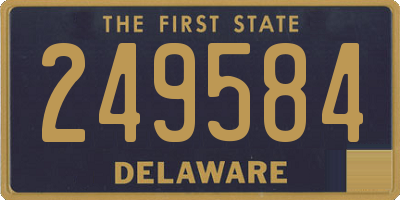 DE license plate 249584