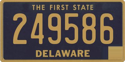 DE license plate 249586