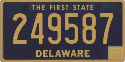 DE license plate 249587