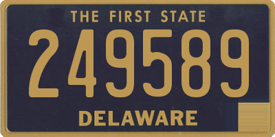DE license plate 249589