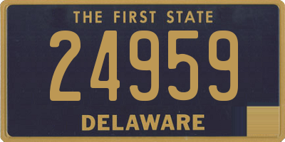 DE license plate 24959