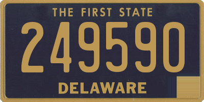 DE license plate 249590