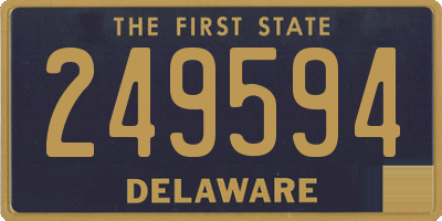 DE license plate 249594