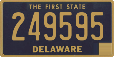 DE license plate 249595