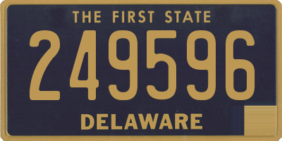 DE license plate 249596
