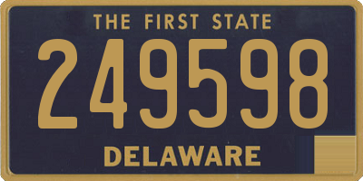 DE license plate 249598