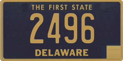 DE license plate 2496