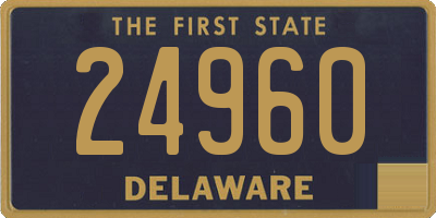 DE license plate 24960