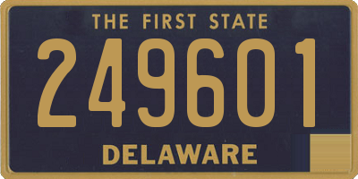 DE license plate 249601