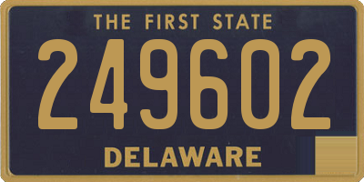 DE license plate 249602