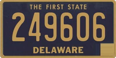 DE license plate 249606