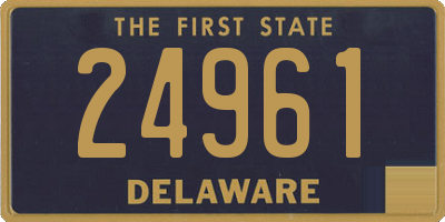 DE license plate 24961