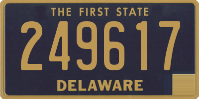 DE license plate 249617